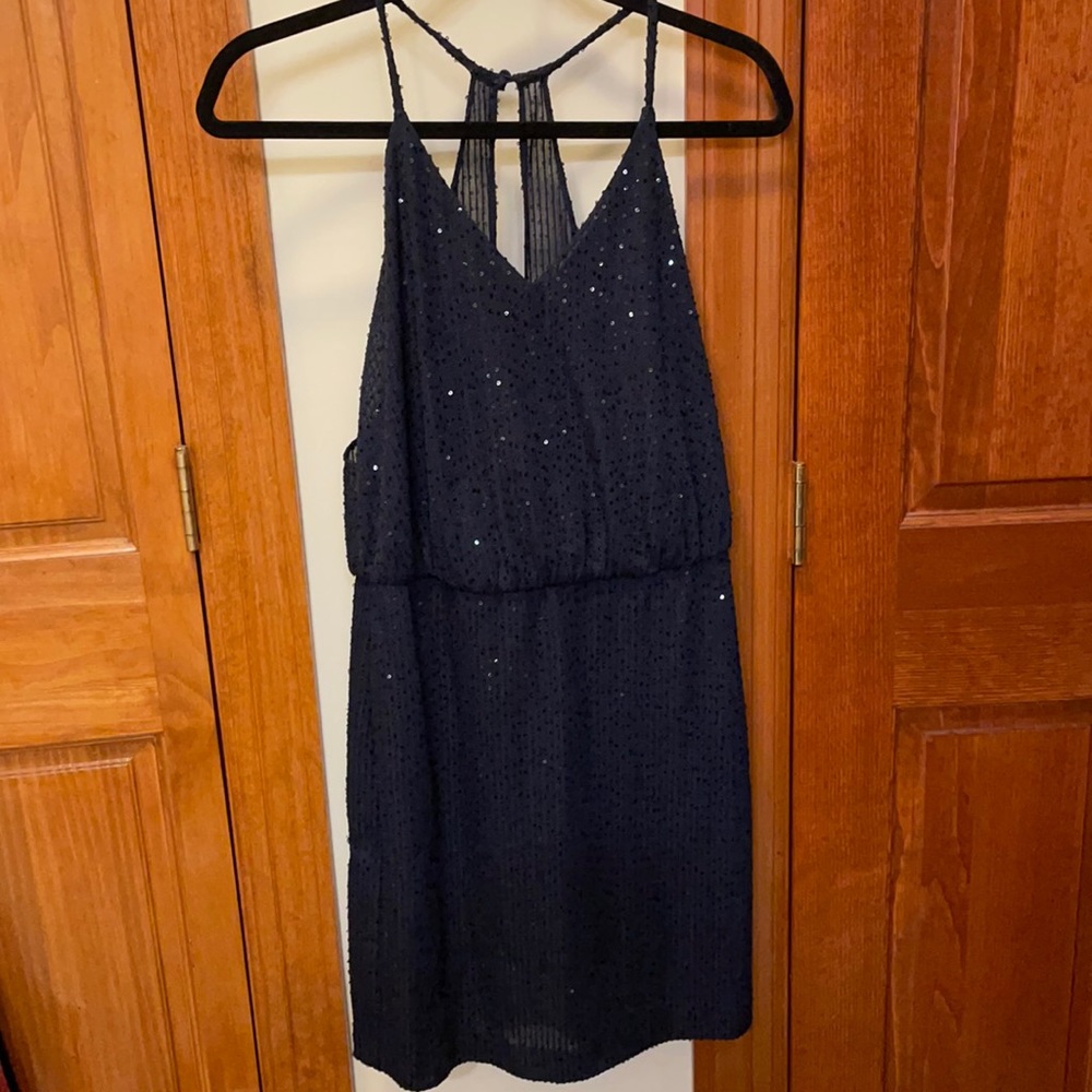 Jessica Simpson Navy sequins cocktail dress
